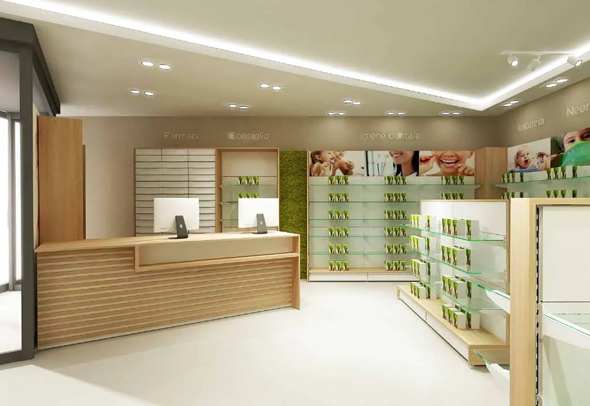 Images of furniture for pharmacies and parapharmacies