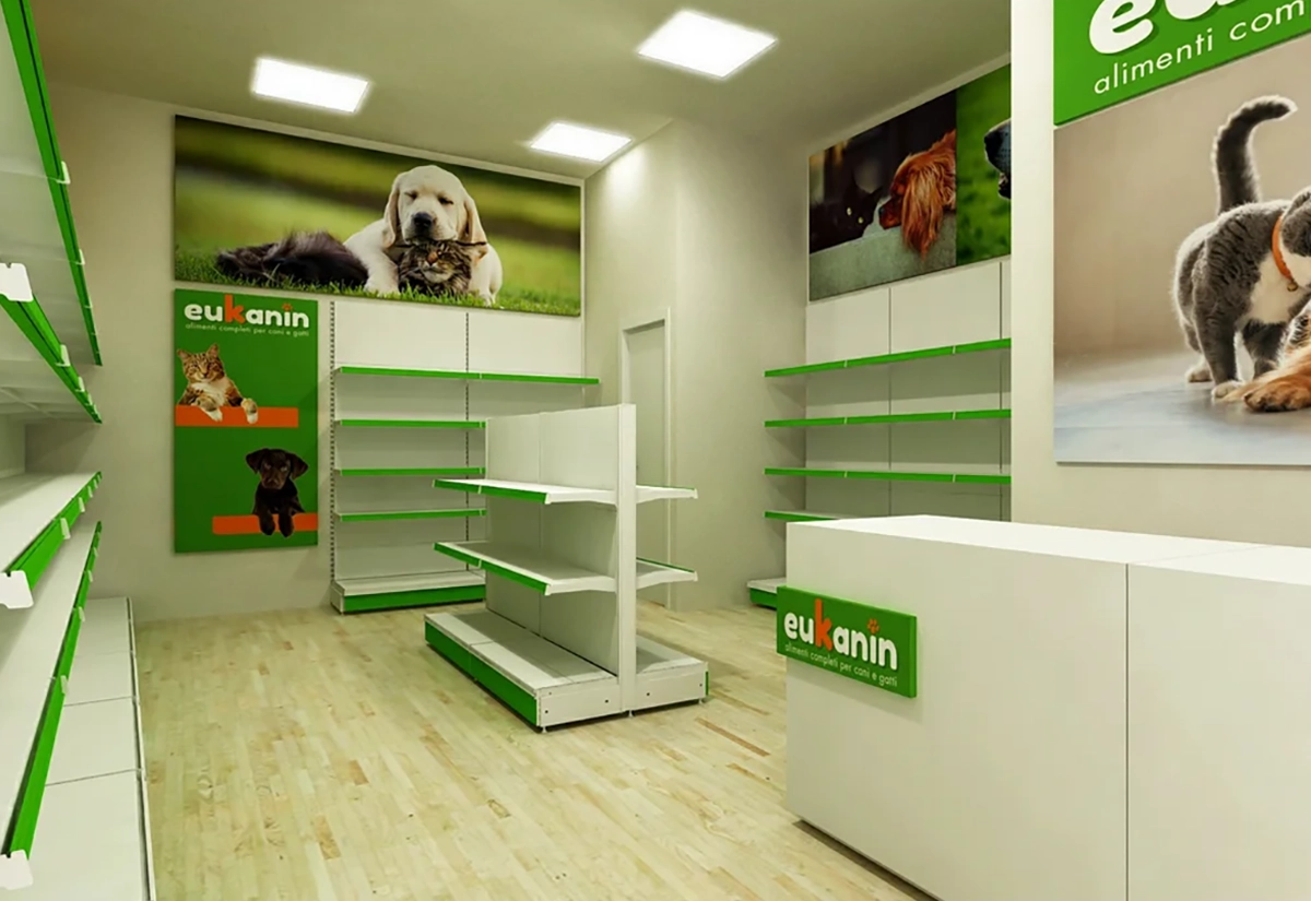 Immagini arredamento per negozi di animali