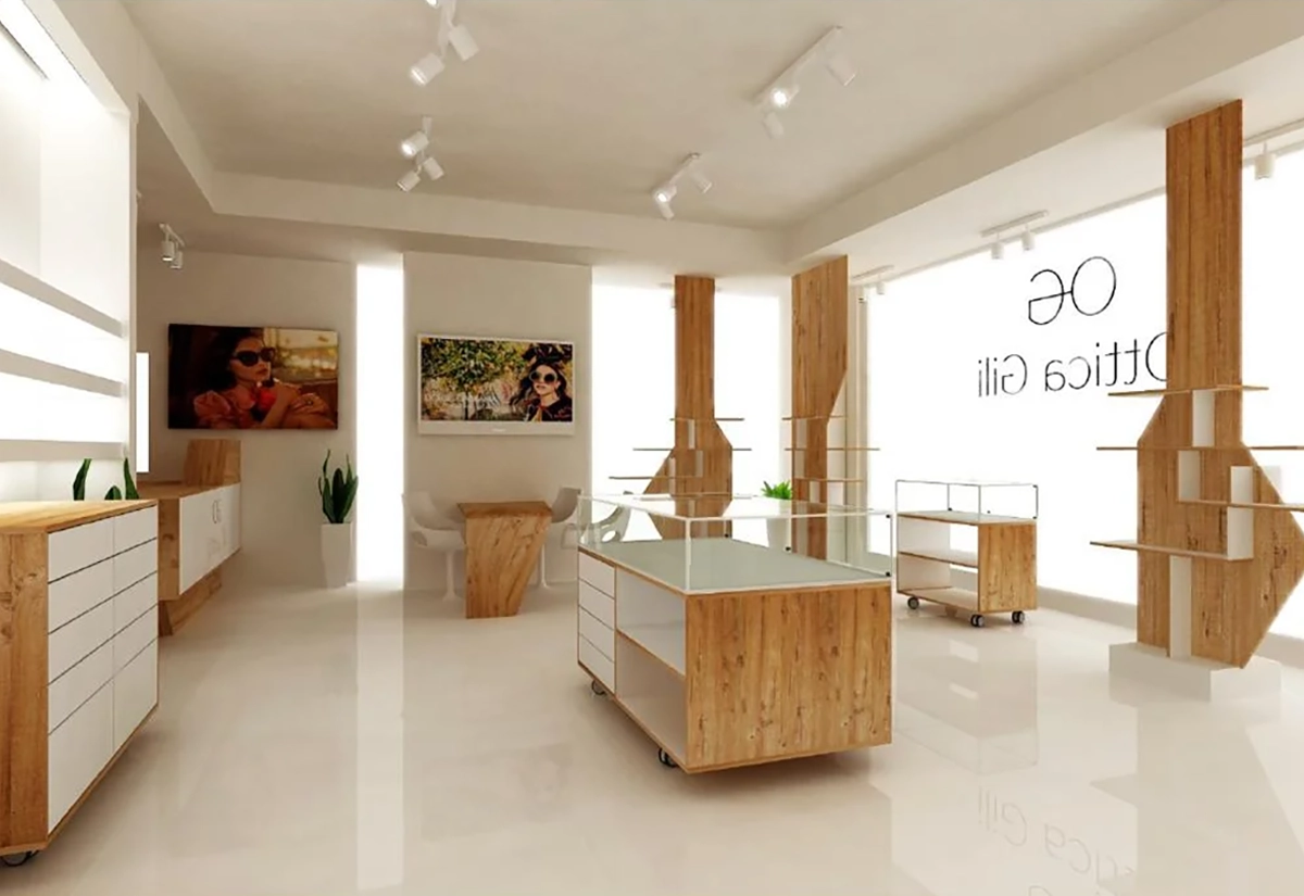 Immagini arredamento per negozi di ottica